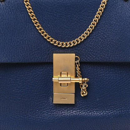 Chloe Grained Lambskin Drew Shoulder Bag Royal Navy 7 of 11