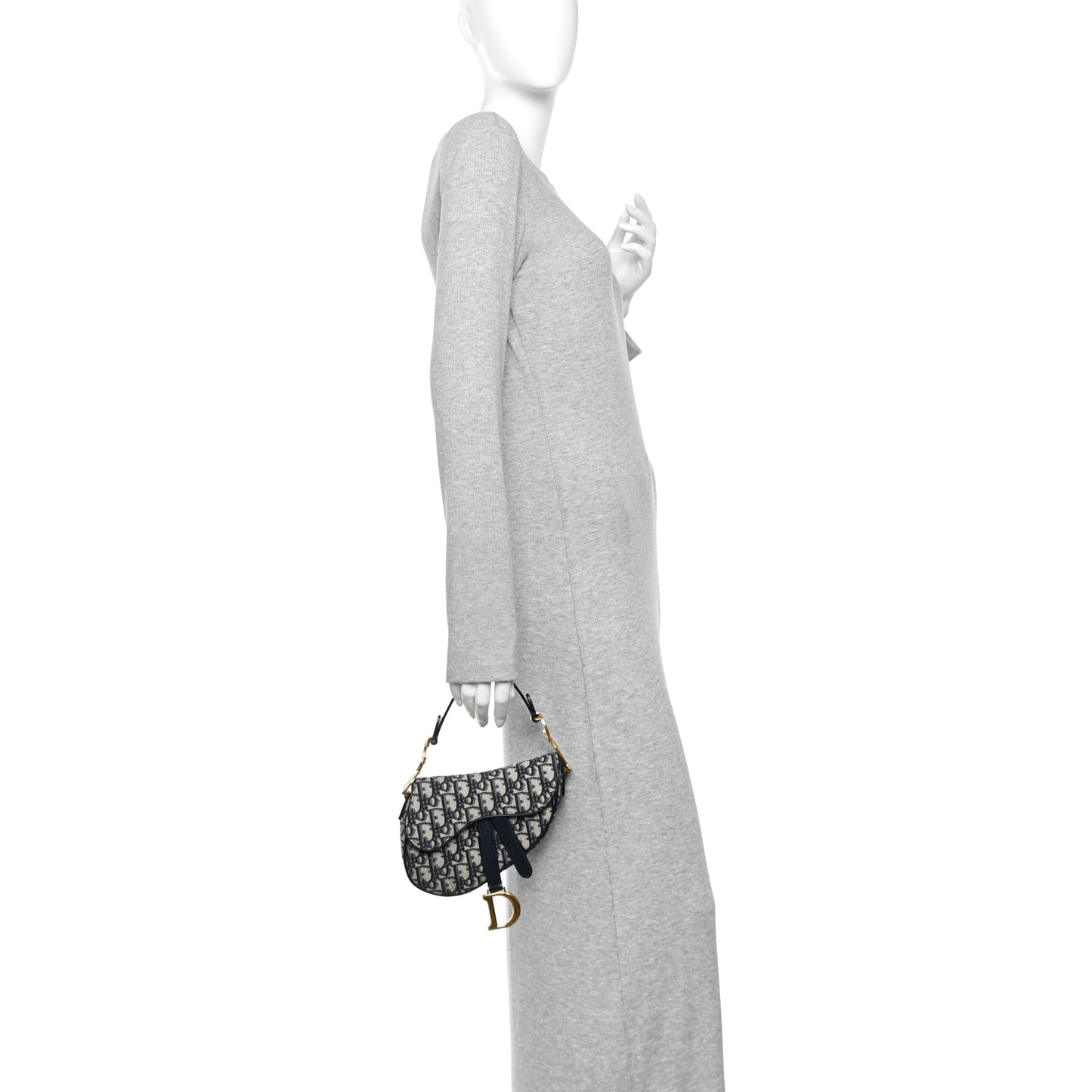 Oblique Mini Saddle Bag Blue