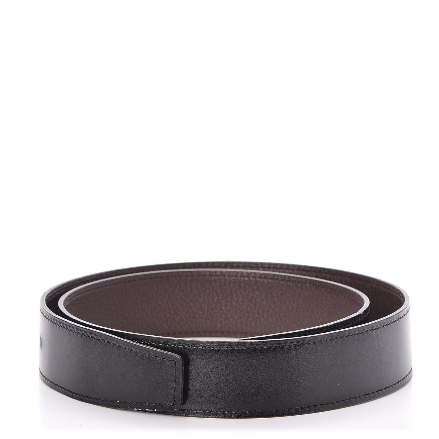 Box Togo 32mm Belt Strap 75 Black Chocolate