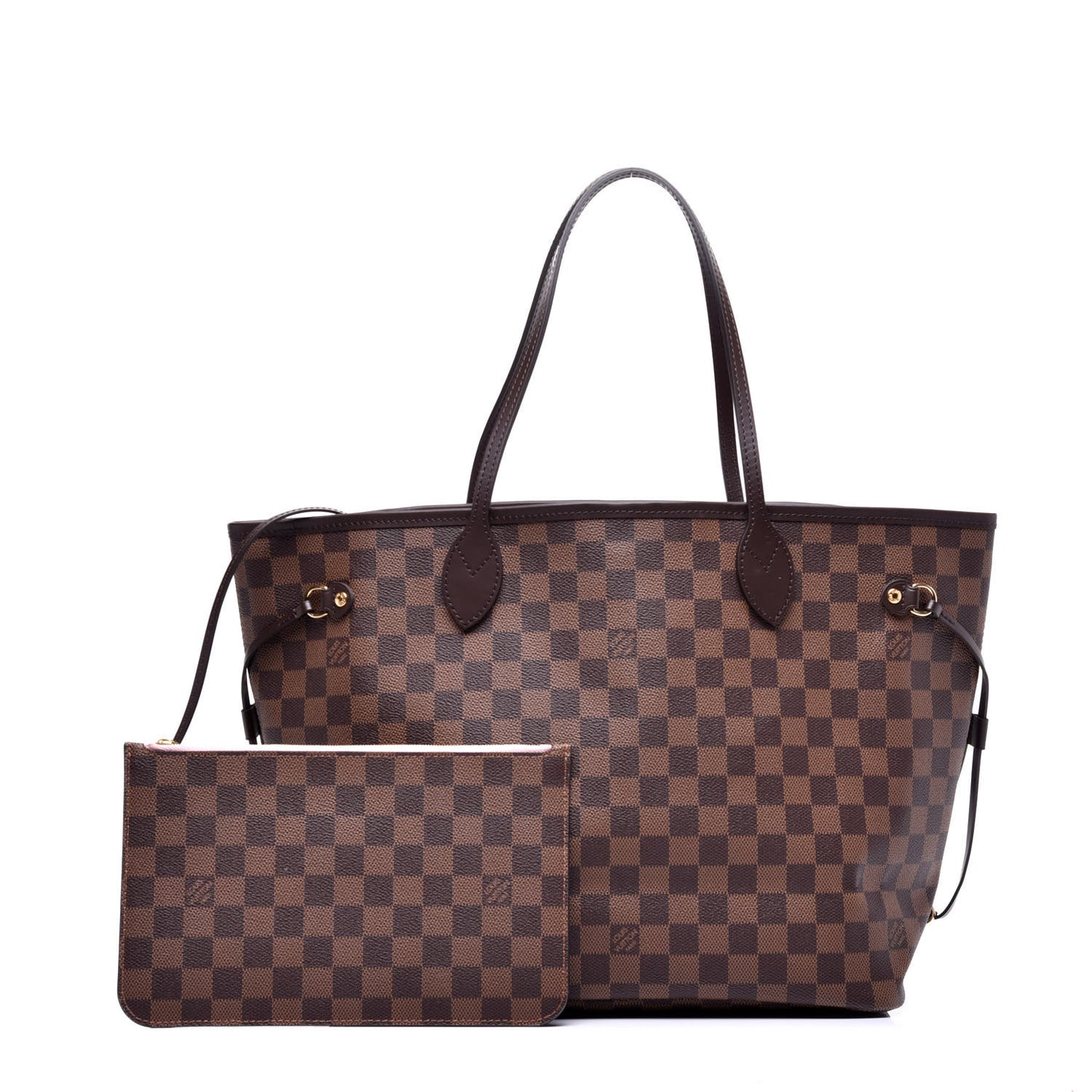 Damier Ebene Neo Neverfull MM Rose Ballerine