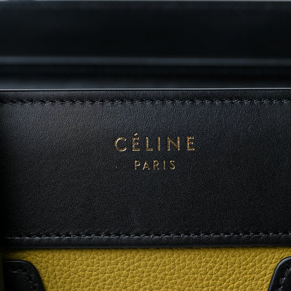Celine Baby Grained Calfskin Nubuck Micro Tri-Color Luggage Olive 9 of 10