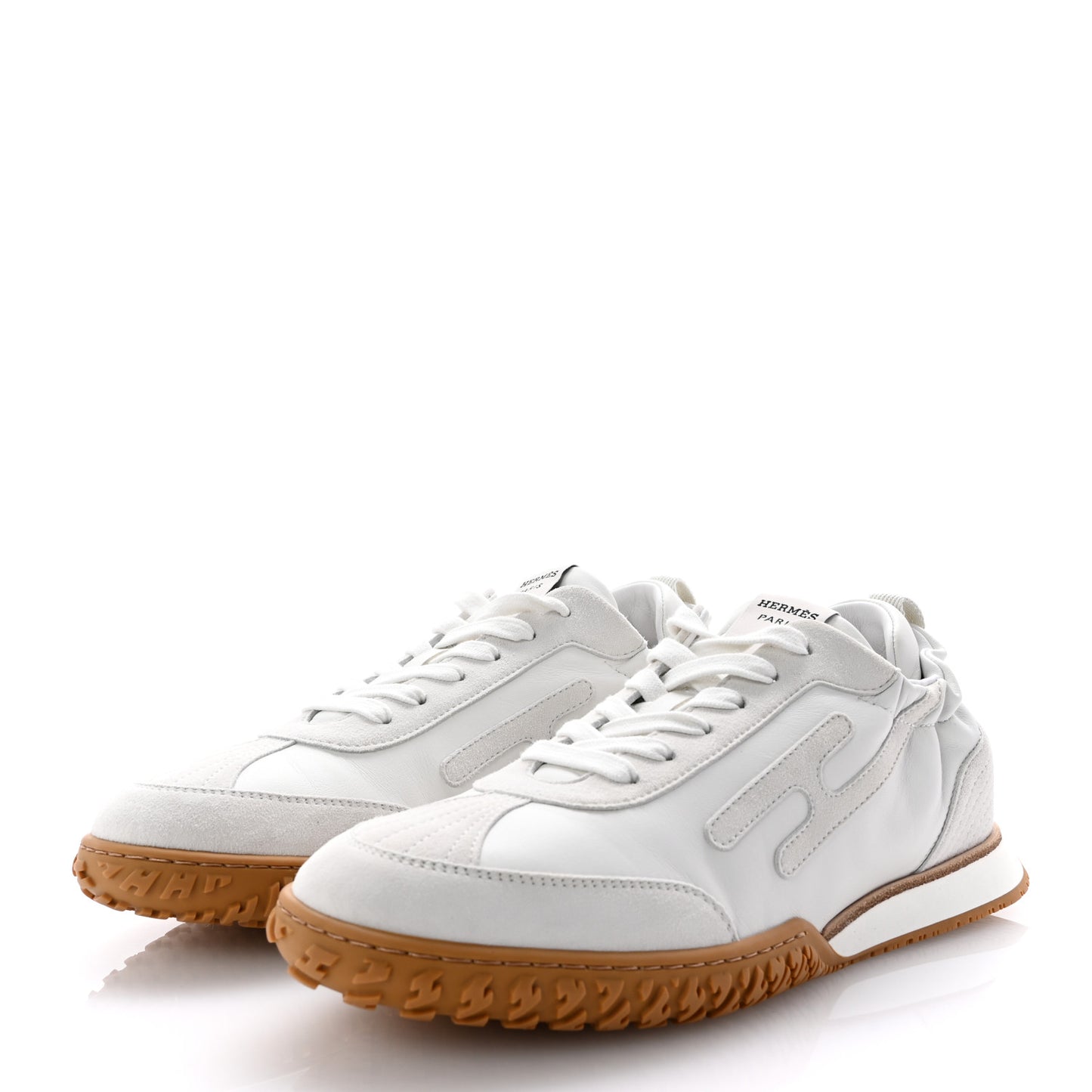 Nappa Suede Goatskin Jet Sneakers 41.5 White