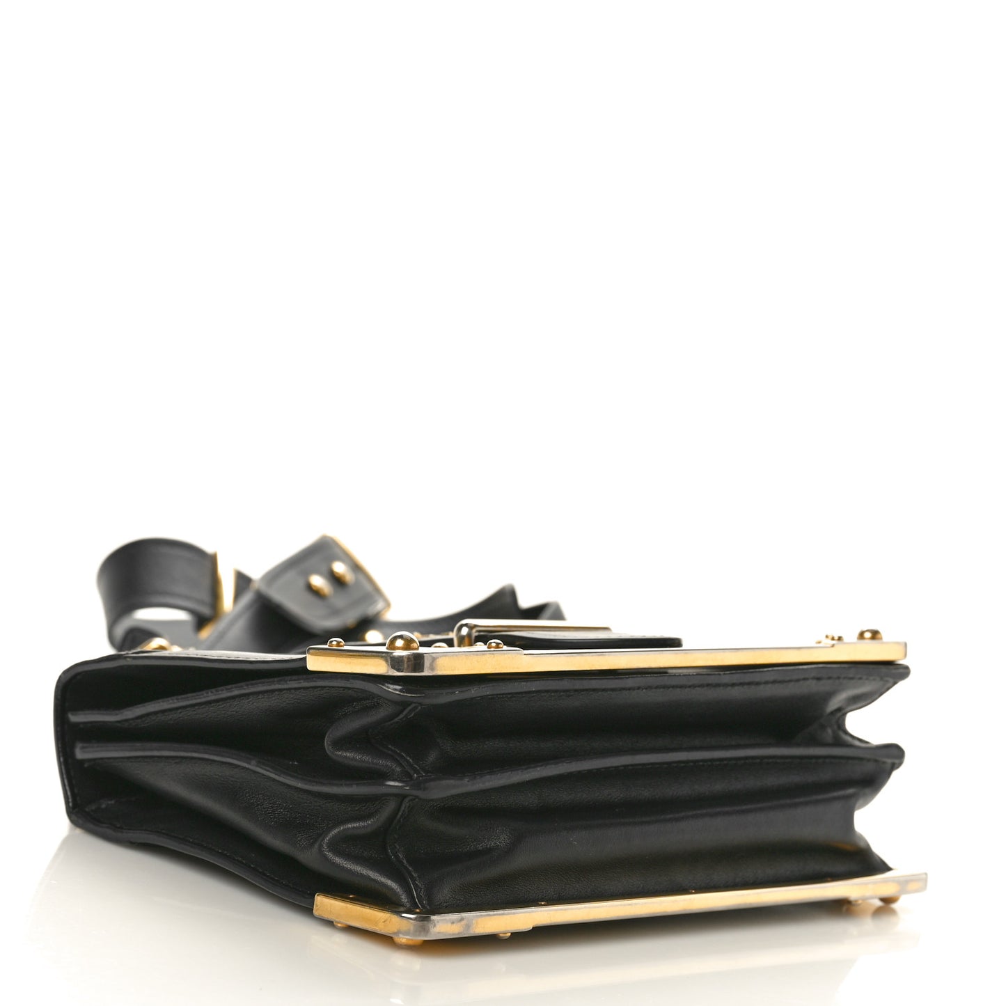 City Calf Saffiano Cahier Bag Black