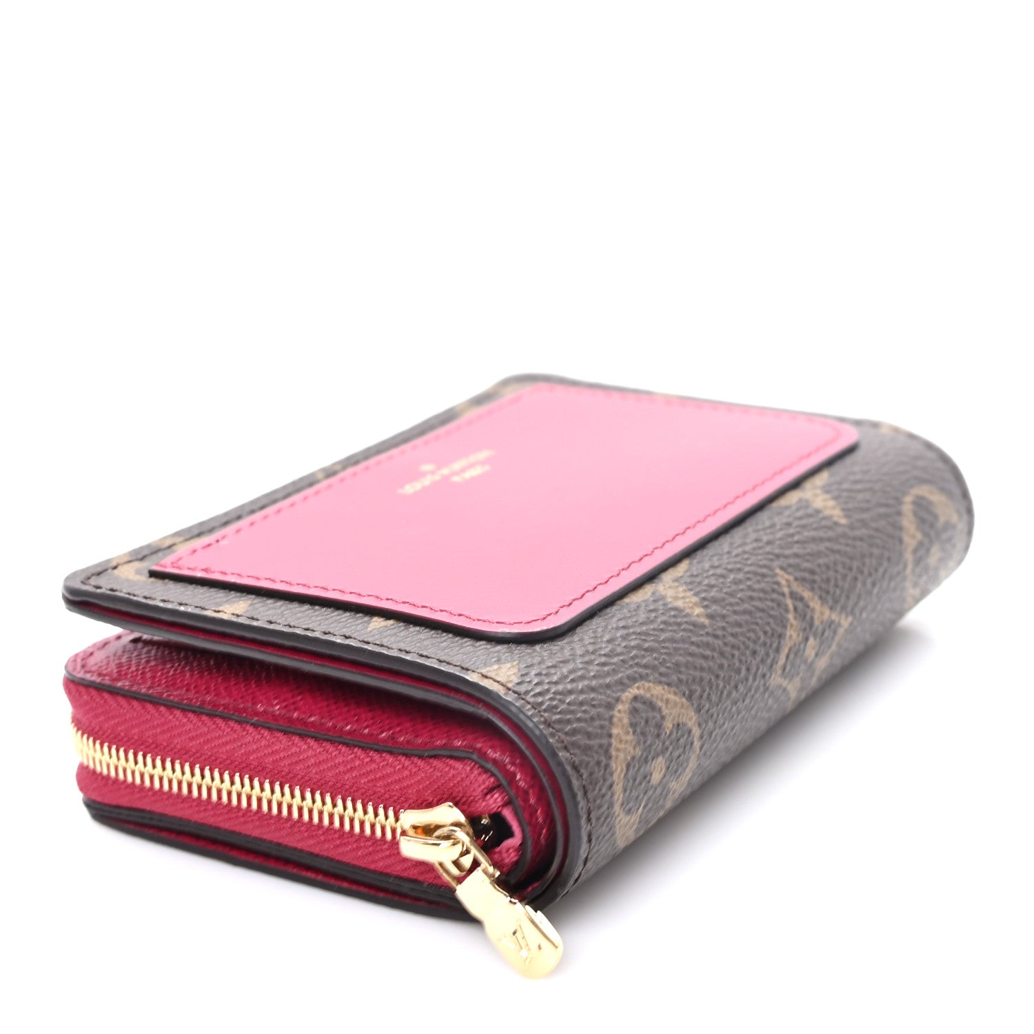 Louis Vuitton Monogram Lou Zippy Compact Wallet Red 4 of 8