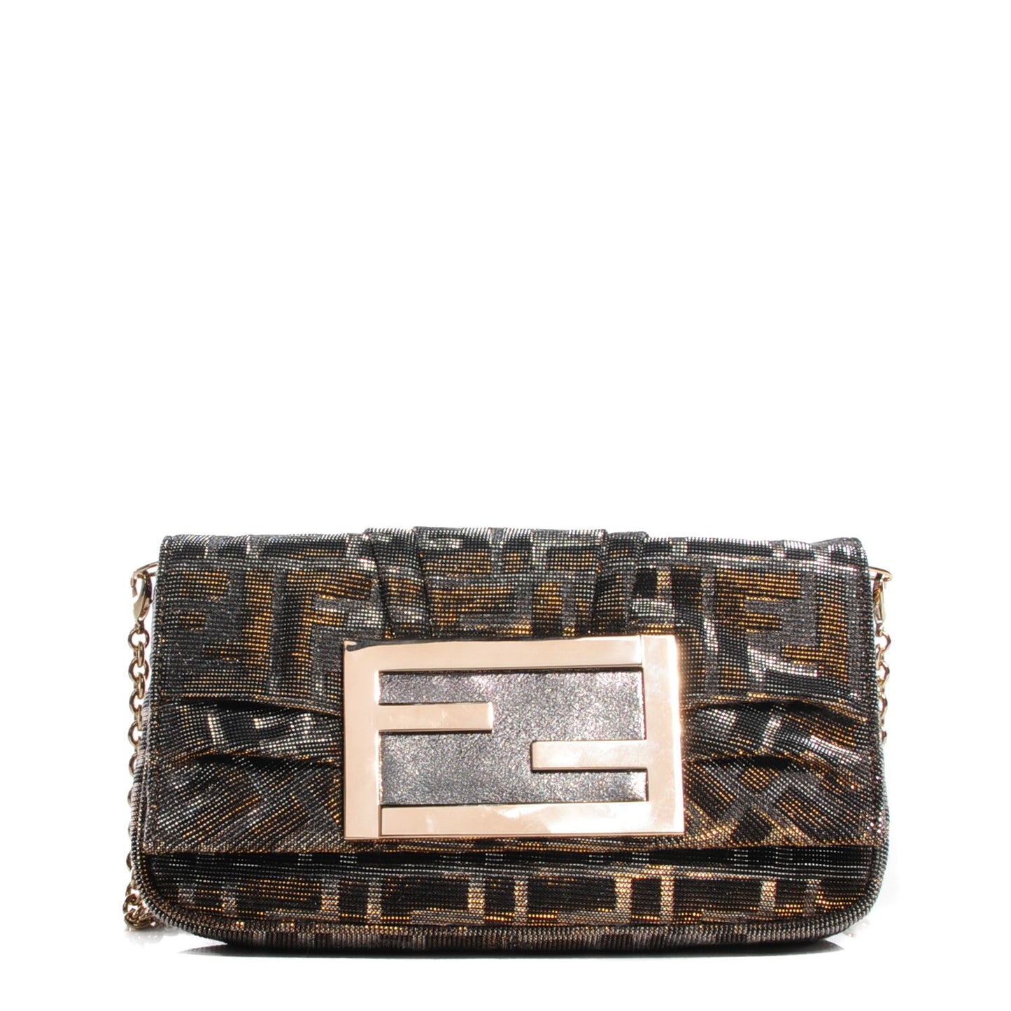 Metallic Lurex Zucca Mia Pochette Gold Silver