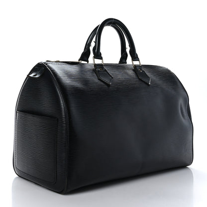 Louis Vuitton Epi Speedy 35 Black 3 of 13