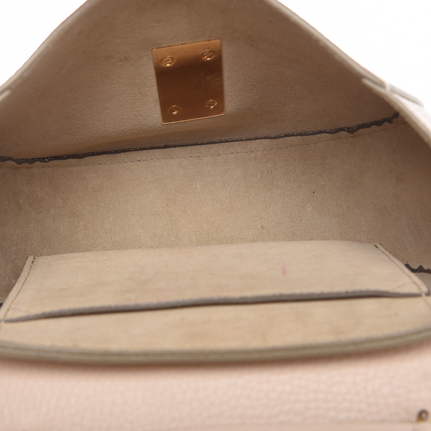 Chloe Grained Lambskin Mini Drew Shoulder Bag Abstract White 5 of 9