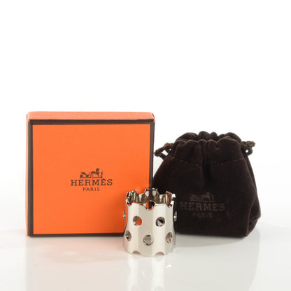 Hermes Palladium Perfore Scarf Ring 5 of 5