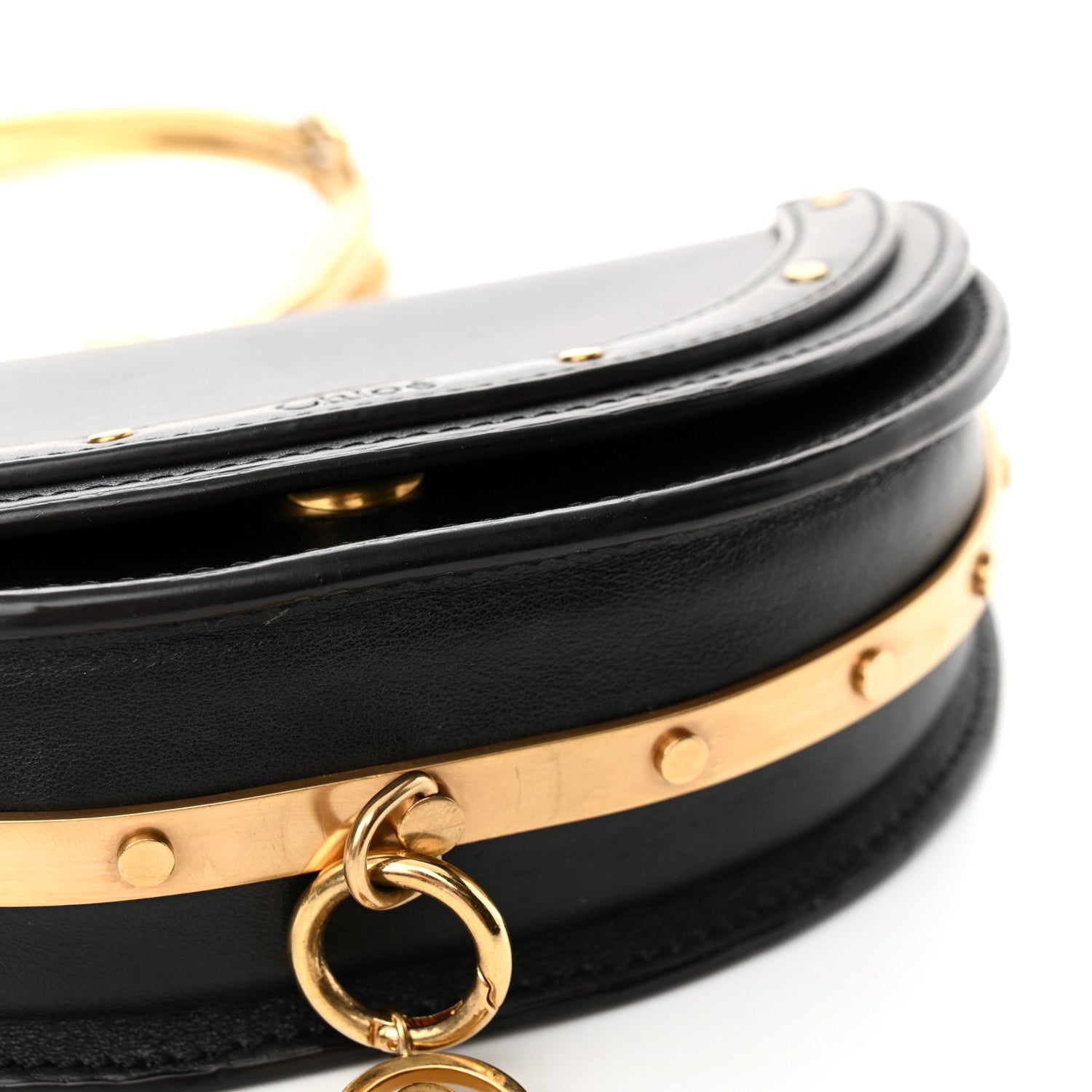 Chloe Calfskin Small Nile Bracelet Minaudiere Bag Black 14 of 14