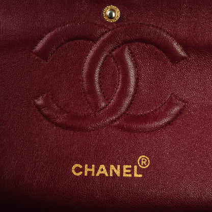 Chanel Lambskin Quilted Medium Double Flap Dark Green 6 of 8