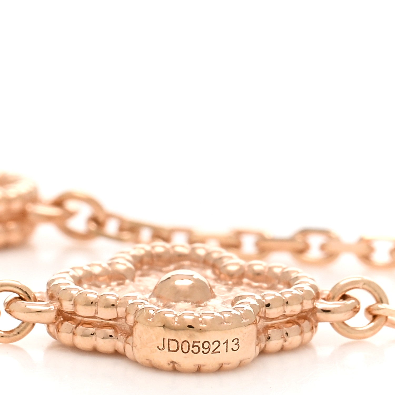 Van Cleef & Arpels 18K Rose Gold 6 Motifs Sweet Alhambra Bracelet 4 of 5