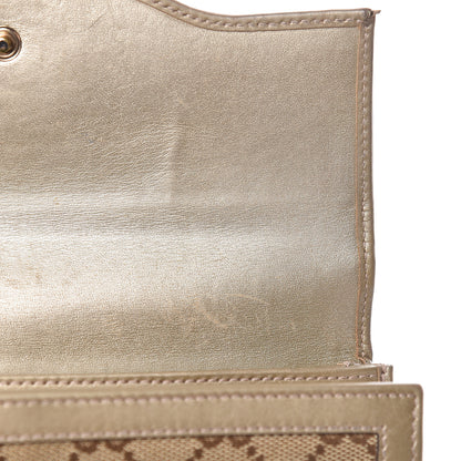 Gucci Monogram Margaux Calfskin Sukey Continental Wallet Beige Ebony Golden Beige 7 of 15
