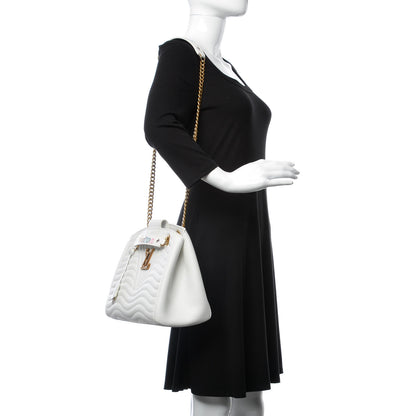 Louis Vuitton Calfskin New Wave Chain Tote Snow 2 of 11