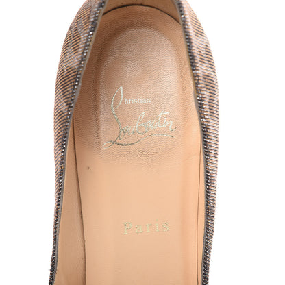Christian Louboutin Glitter Diams Leopard Pigalle 120 Pumps 38.5 Black Gold 6 of 18