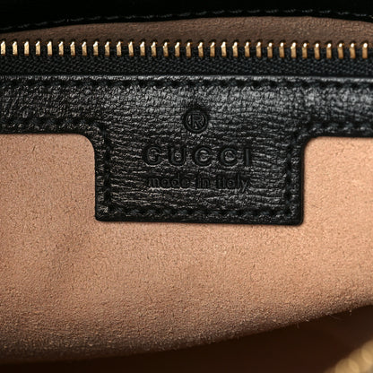 Gucci Textured Calfskin Small Horsebit 1955 Shoulder Bag Black 6 of 9