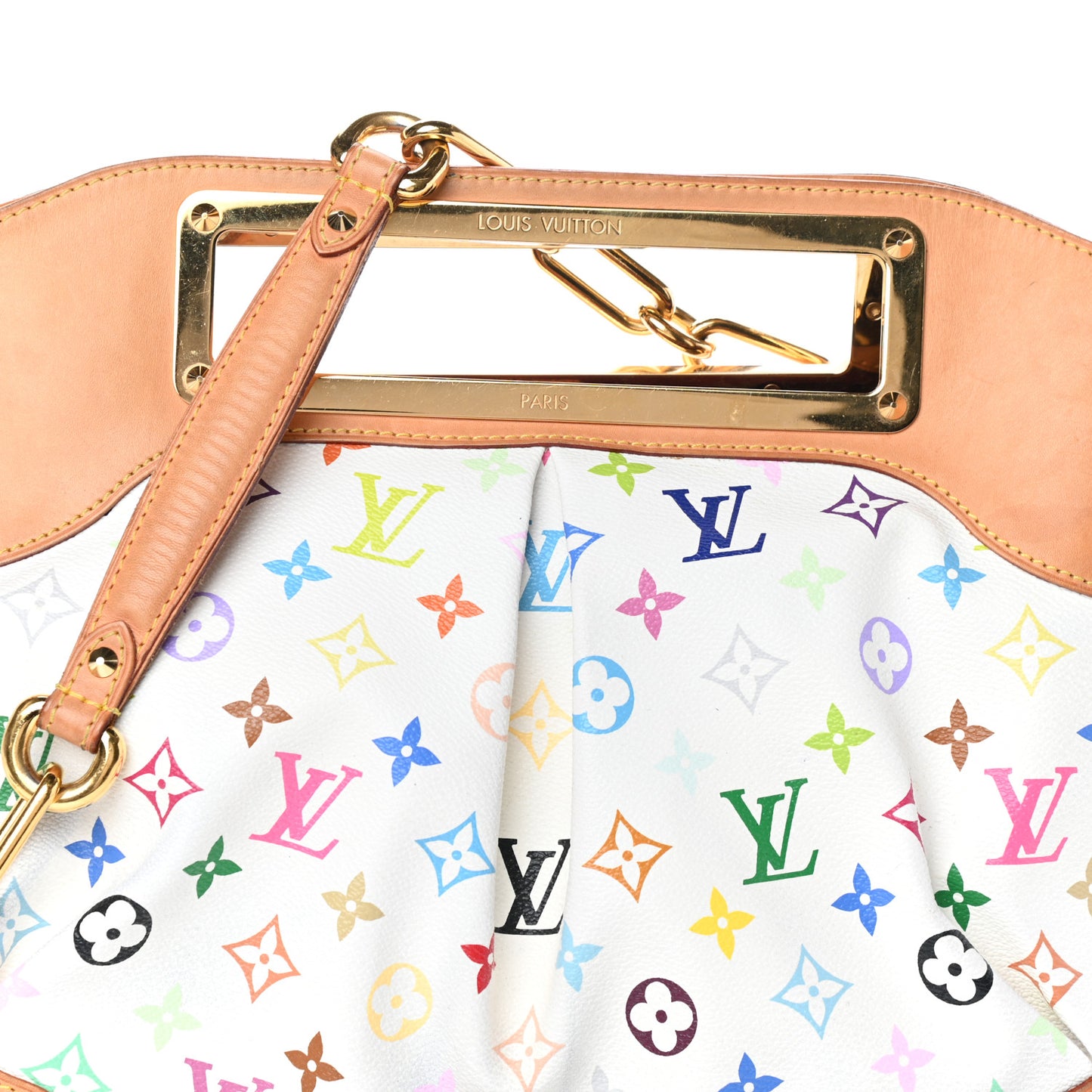 Monogram Multicolor Judy GM White