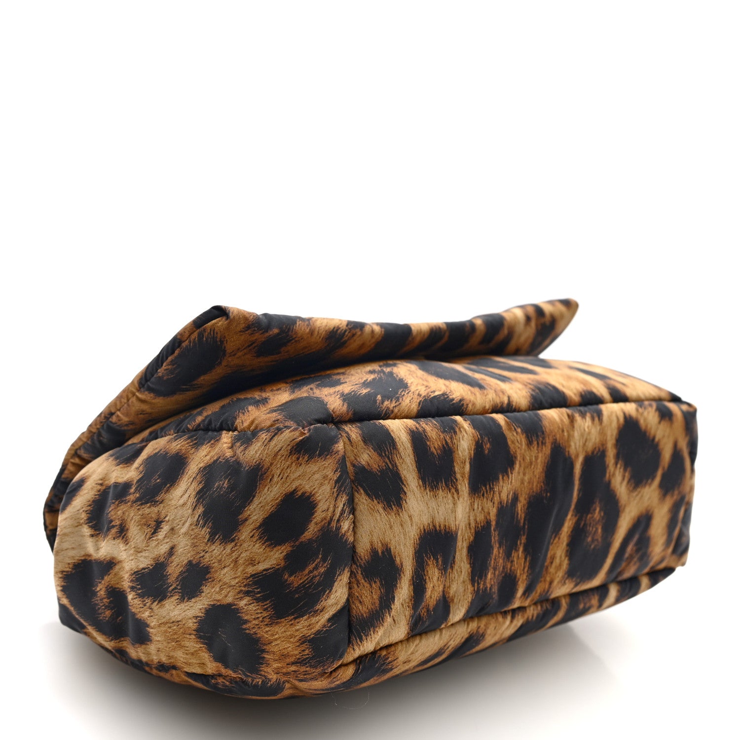 Balenciaga Nylon Monaco Mini Leopard Shoulder Bag Brown 4 of 9