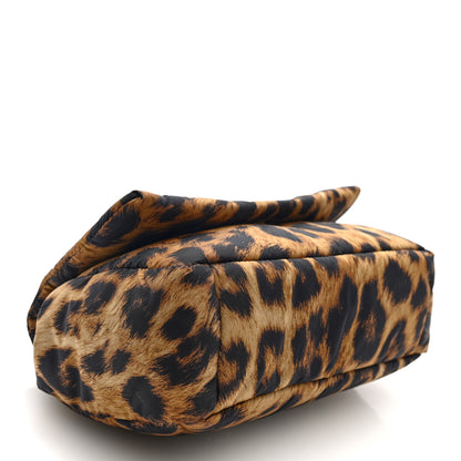 Balenciaga Nylon Monaco Mini Leopard Shoulder Bag Brown 4 of 9