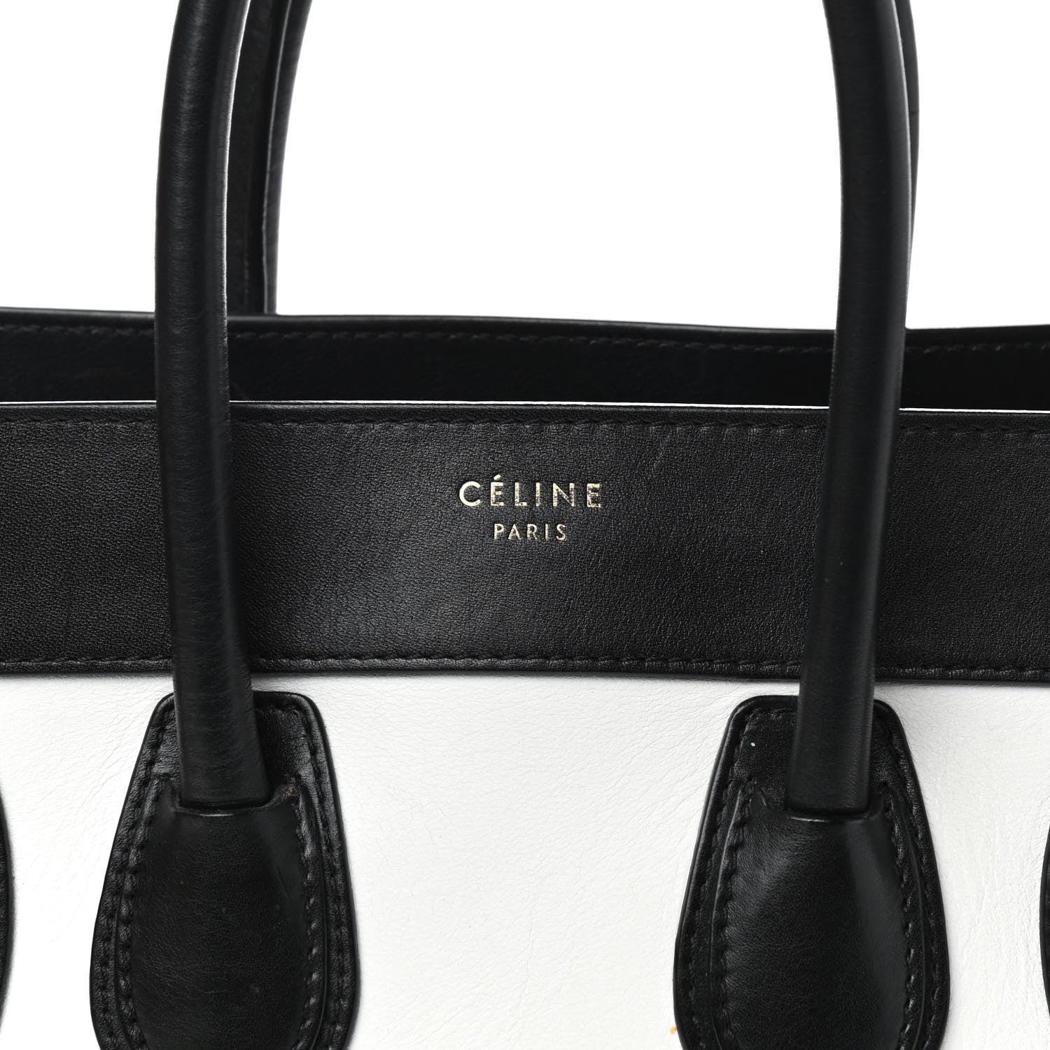 Celine Smooth Calfskin Suede Micro Tri-Color Luggage White 7 of 9