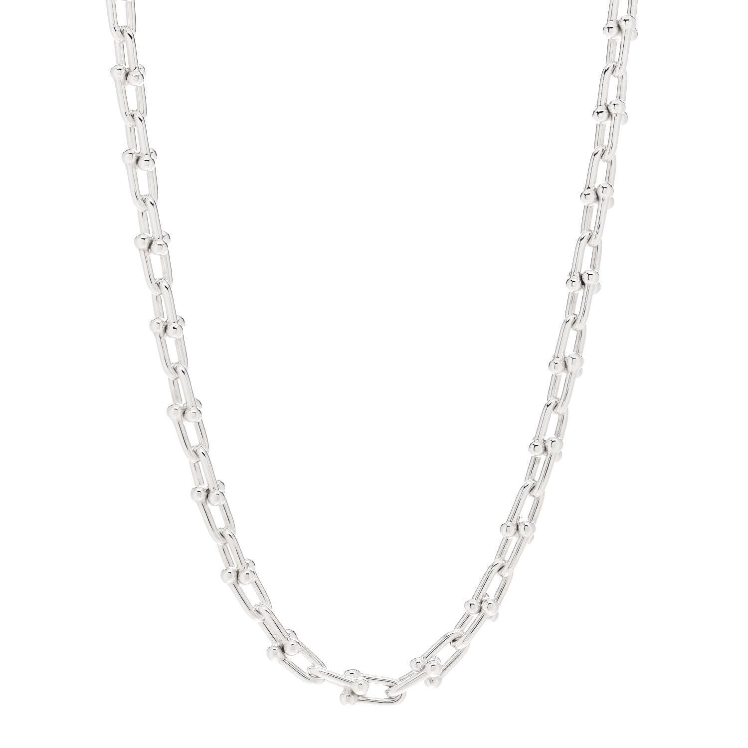 Tiffany Sterling Silver Small HardWear Link Necklace 1 of 4