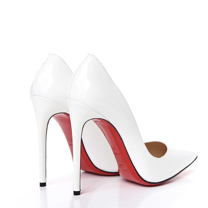 Christian Louboutin Patent So Kate 120 Pumps 37.5 White 4 of 9