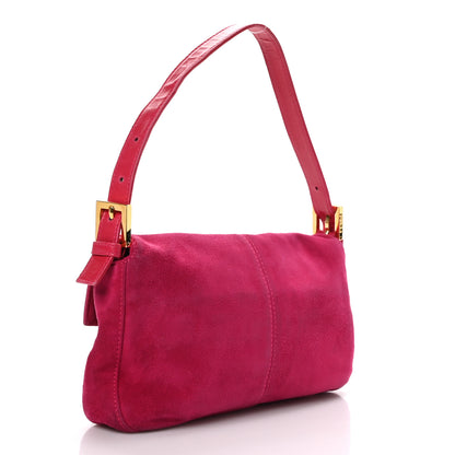 Fendi Suede Baguette Fuchsia 3 of 10