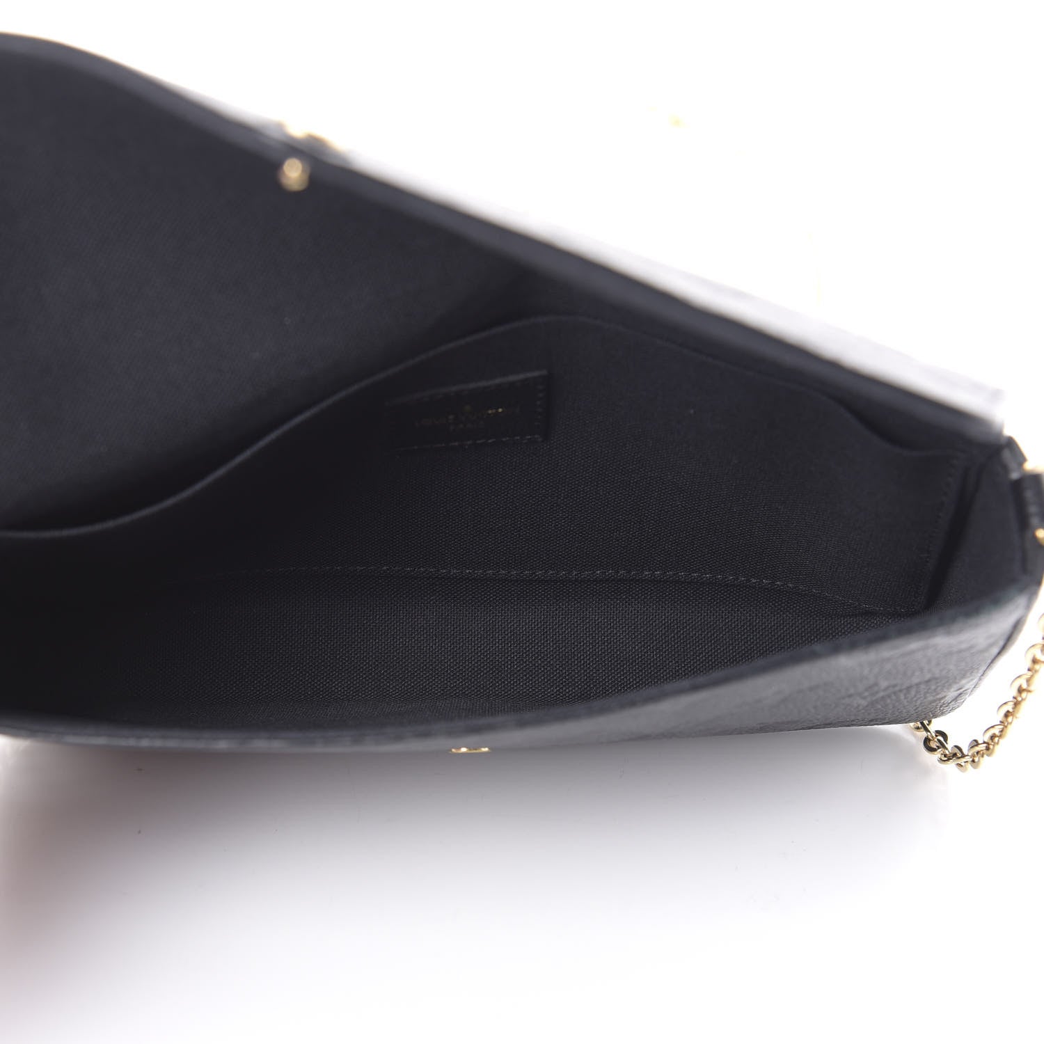 Louis Vuitton Empreinte Pochette Felicie Chain Wallet Black 6 of 15