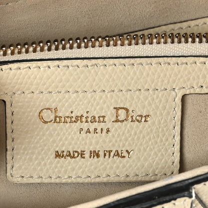 Christian Dior Grained Calfskin Saddle Bag White 6 of 8