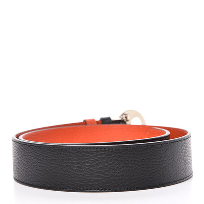 Gucci Calfskin 1973 Reversible Belt 90 36 Orange Black 3 of 7