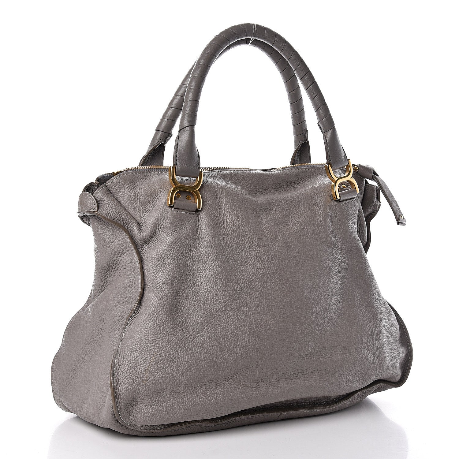 Chloe Calfskin Large Marcie Satchel Cashmere Grey 3 of 14