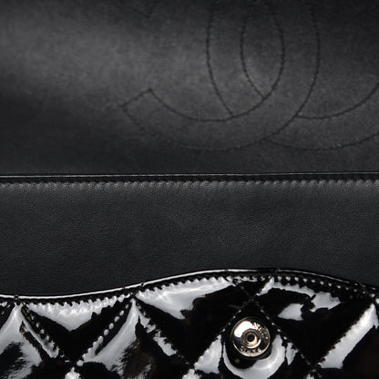 Chanel Patent Quilted Jumbo Double Flap Black 16 of 17