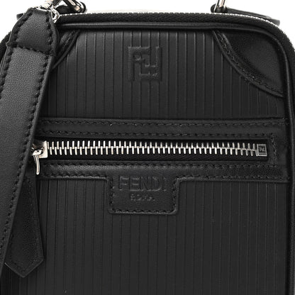Fendi Vitello Astro Rubber Effect Mini Trolley Bag Black 7 of 9