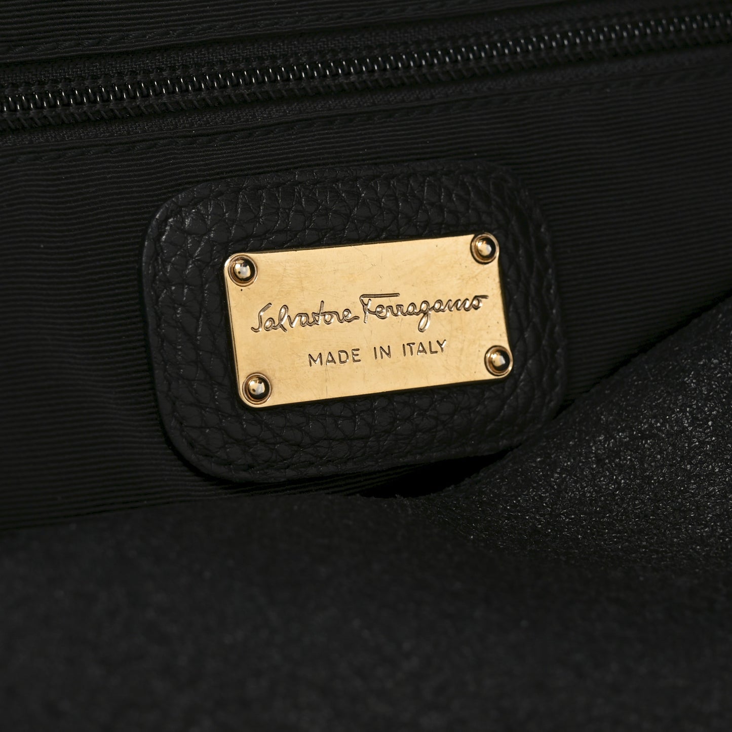 Calfskin Medium Tote  Black
