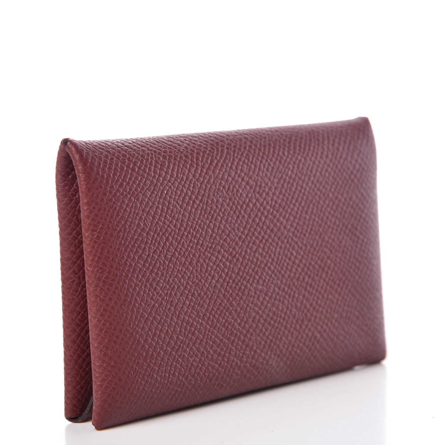 Hermes Epsom Calvi Card Case Rouge H 3 of 9