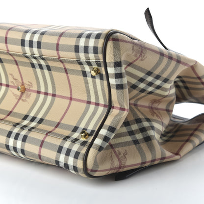 Burberry Haymarket Check Large Canterbury Tote Chocolate 7 of 10