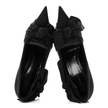 Balenciaga Stretch Cupro Nylon Jersey Knife Knot 110mm Pumps 35 Black 2 of 9