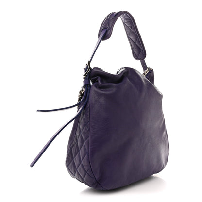 Jimmy Choo Soft Vachetta Medium Biker Saddle Chain Satchel Viola 3 of 14