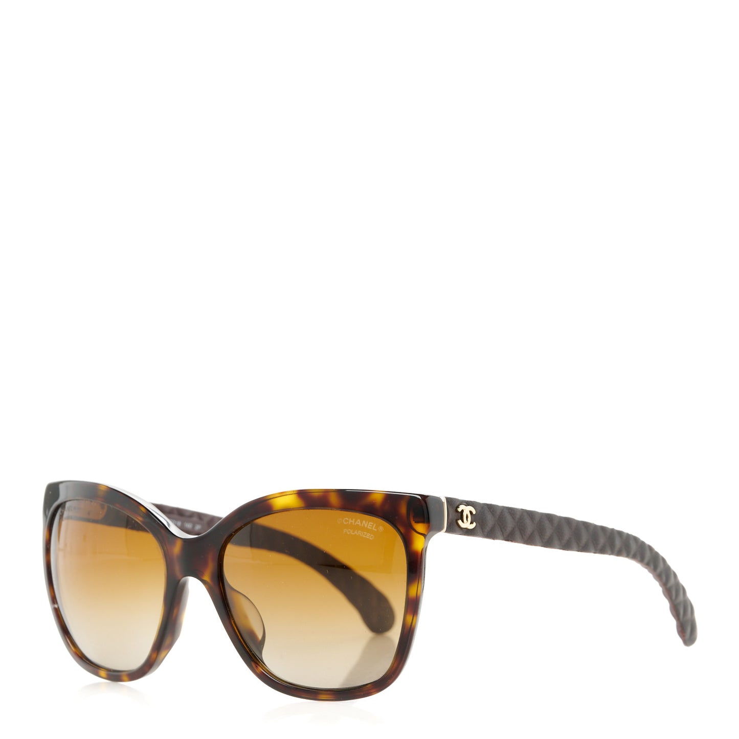 Acetate Quilted Polarized Butterfly CC Sunglasses 5288-Q Tortoise