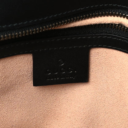 Gucci Calfskin Matelasse Studded Small Pearly GG Marmont Shoulder Bag Black 6 of 9