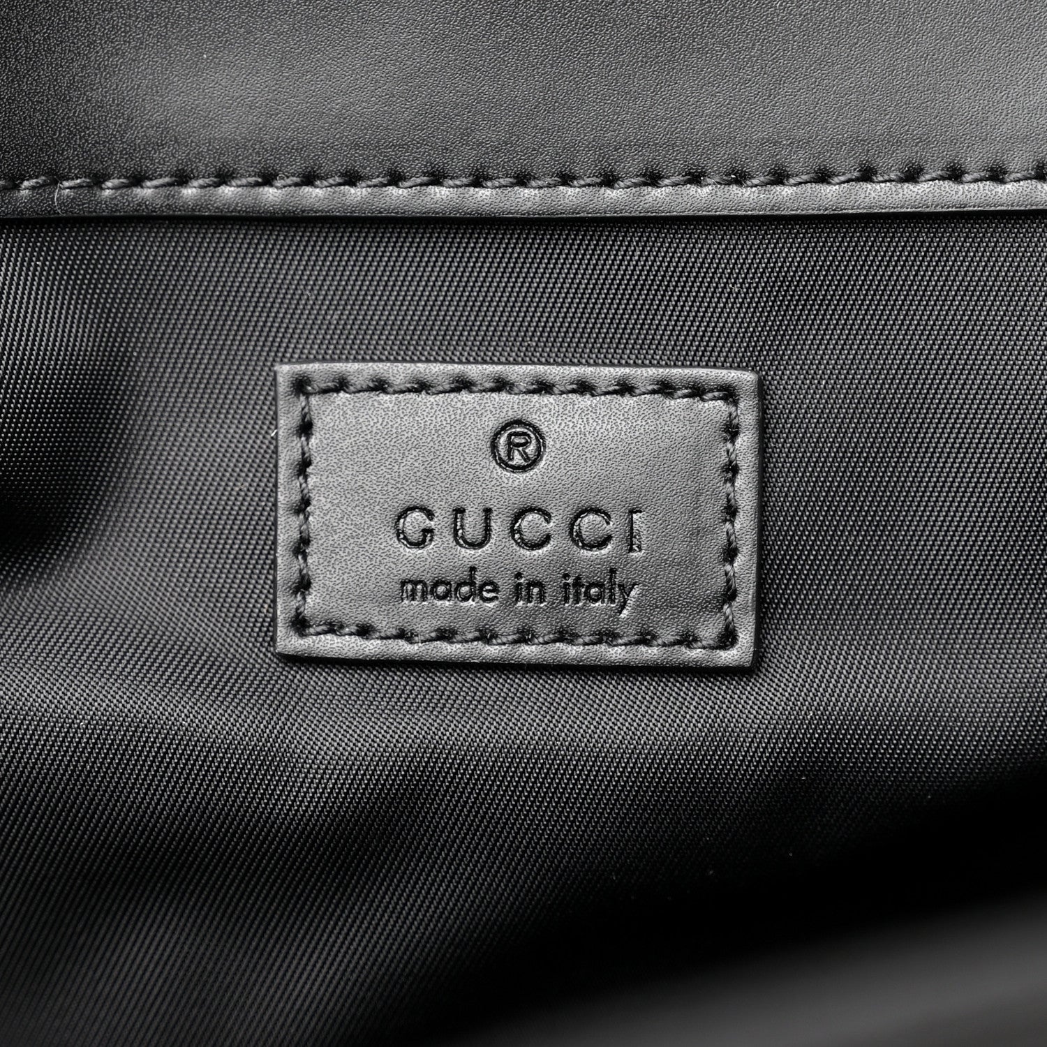 Gucci GG Supreme Monogram Web Messenger Diaper Bag Black Grey 7 of 12