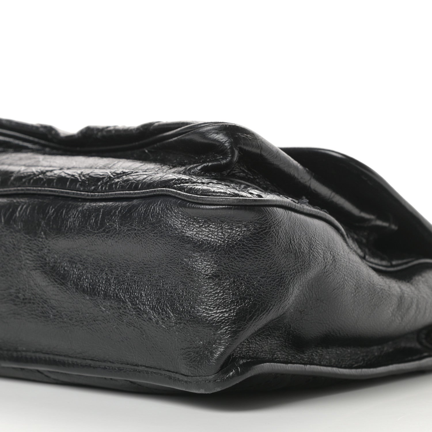 Saint Laurent Crinkled Calfskin Matelasse Monogram Large Niki Chain Satchel Black 7 of 15