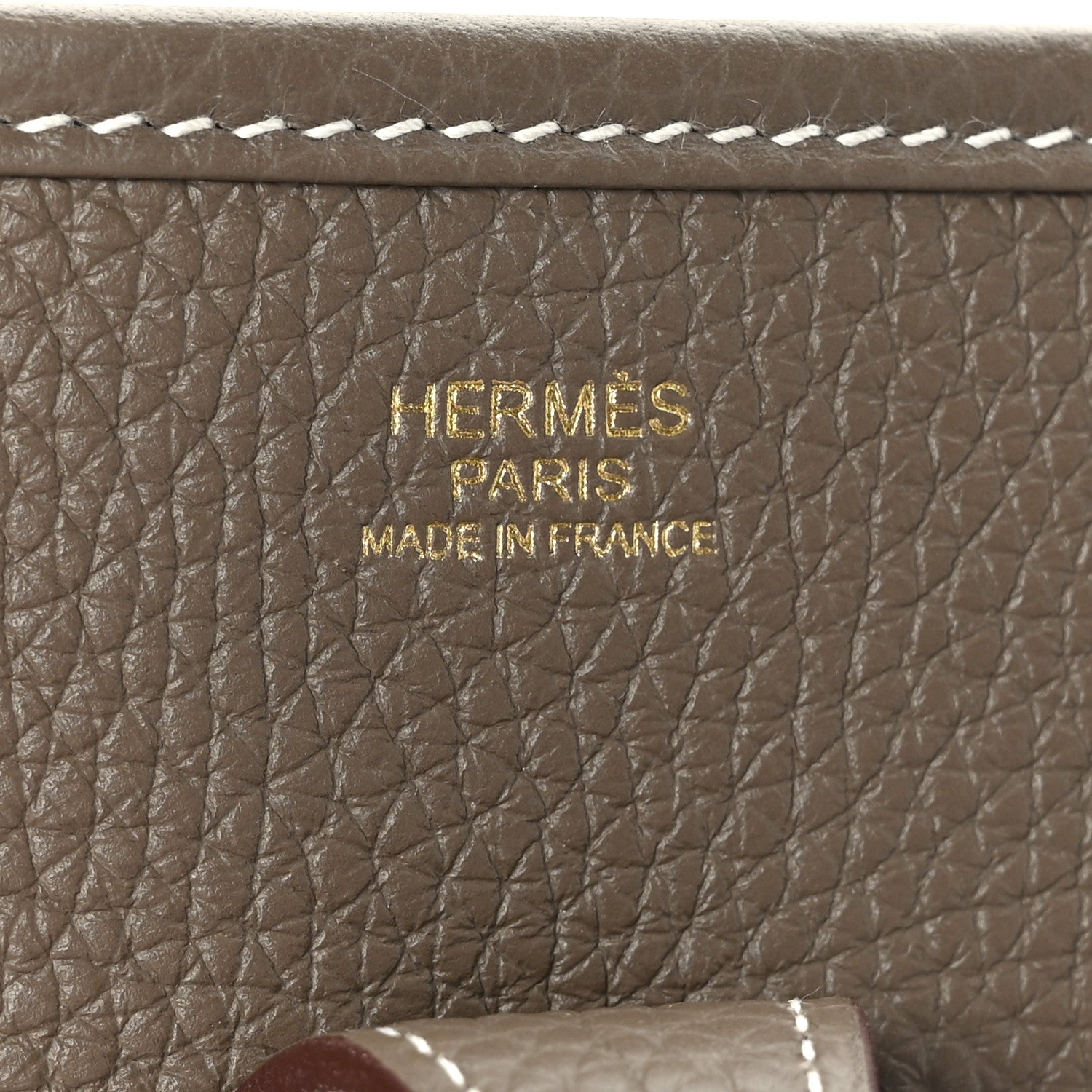Hermes Taurillon Clemence Evelyne III PM Etoupe 7 of 10