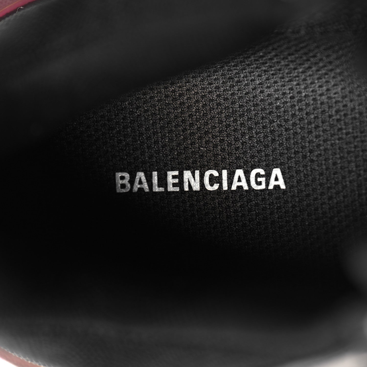 Balenciaga Fabric Mesh Clear Sole Womens Triple S Sneakers 37 Black Pink Neon 8 of 8