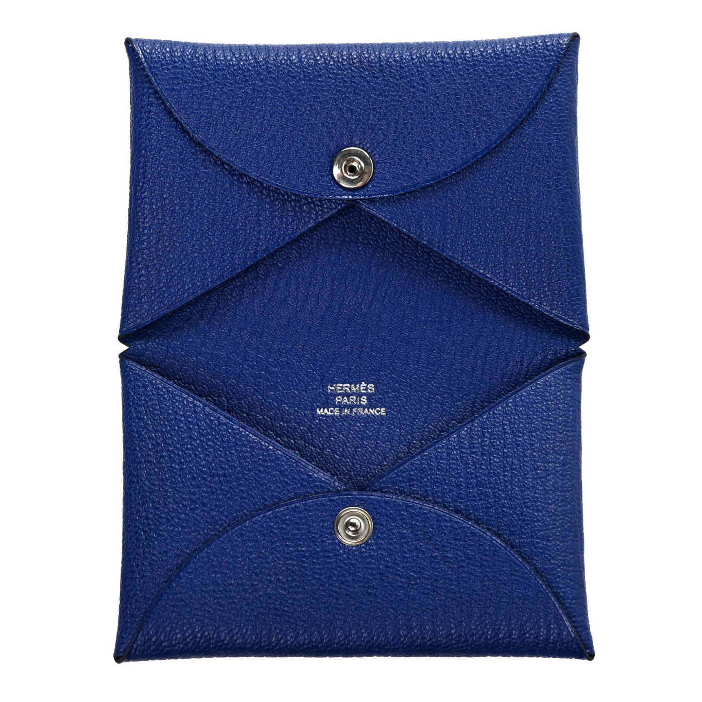 Chevre Mysore Calvi Card Case Bleu Electrique