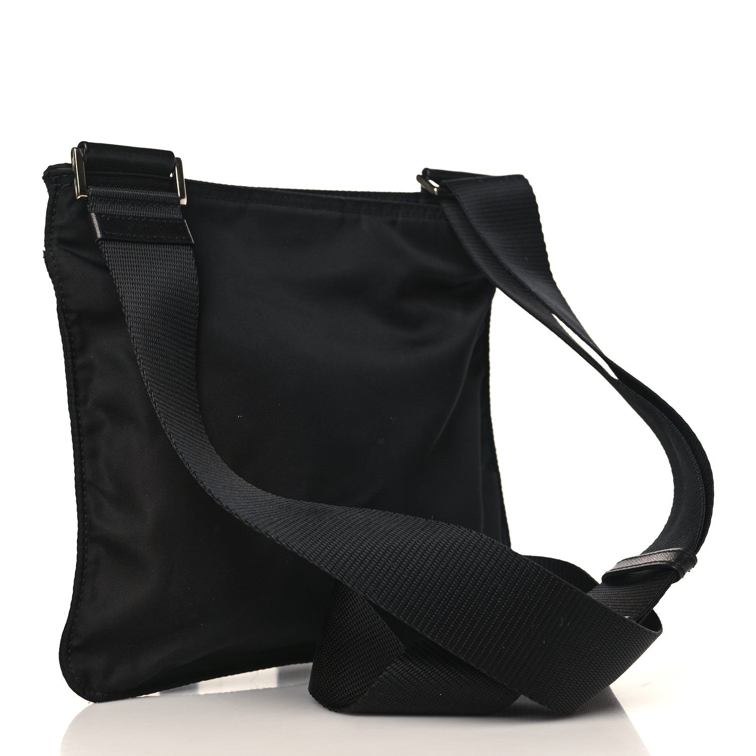 Prada Tessuto Nylon Messenger Bag Black 2 of 7
