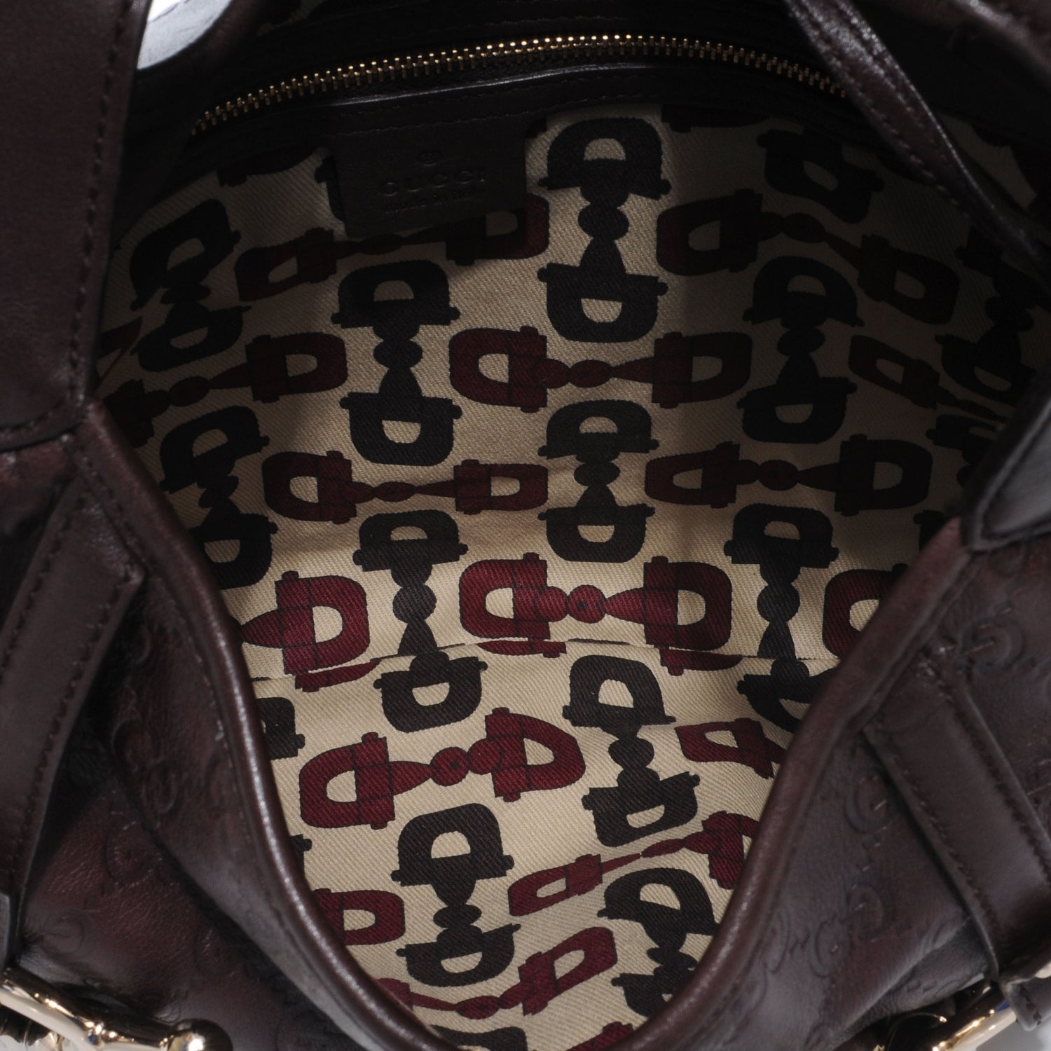 Gucci Guccissima GG 85th Anniversary Horsebit Hobo Brown 6 of 8