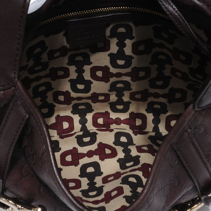 Gucci Guccissima GG 85th Anniversary Horsebit Hobo Brown 6 of 8