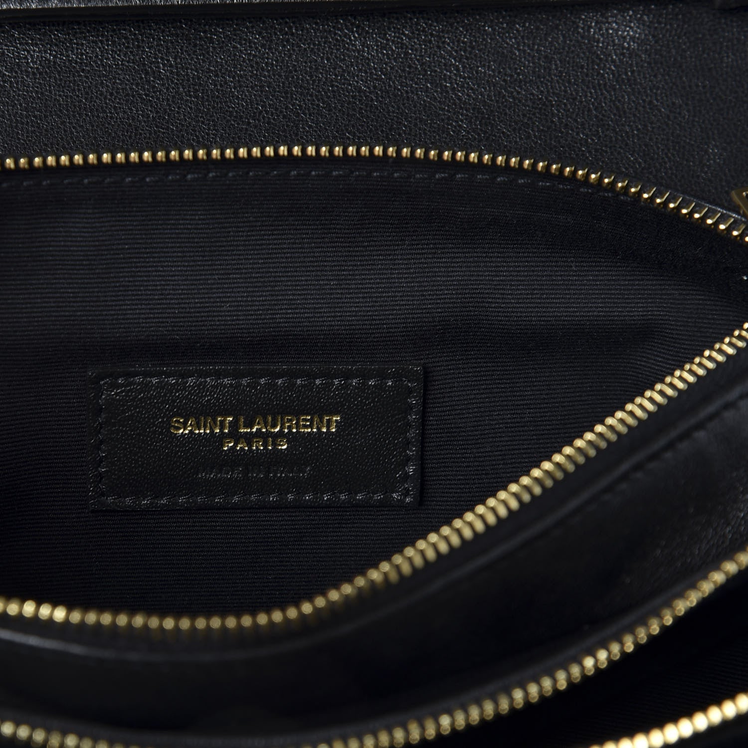 Saint Laurent Lambskin Diamond Quilted Monogram Angie Chain Bag Black 8 of 10
