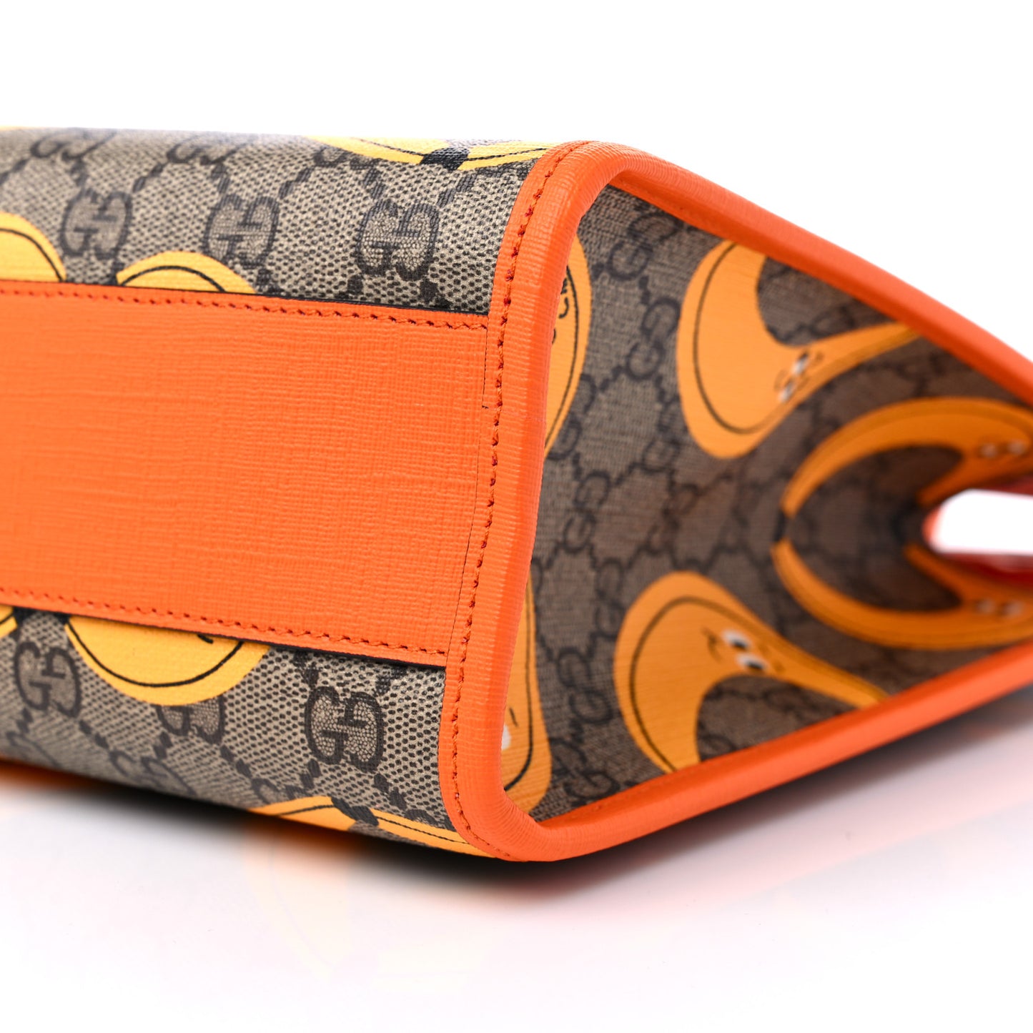 GG Supreme Monogram Banana Childrens Tote Beige Ebony Multicolor Carrot Orange