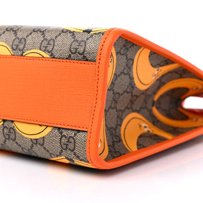 Gucci GG Supreme Monogram Banana Childrens Tote Beige Ebony Multicolor Carrot Orange 10 of 10